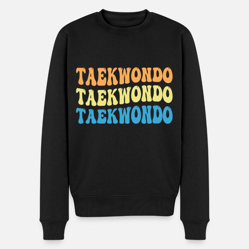 Taekwondo - Männer Premium Bio Pullover - Schwarz