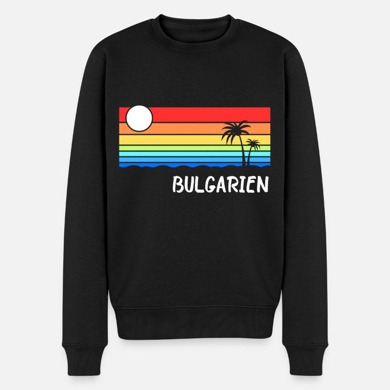 Bulgarie Vacances Balkans Idée - Pull Premium bio Homme - noir