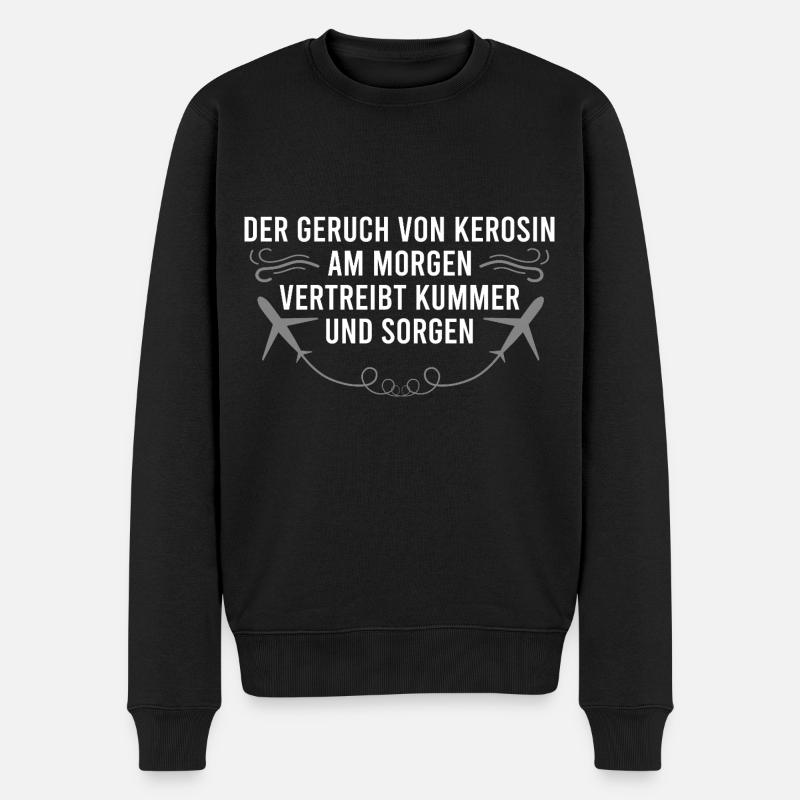 Dicton de fan d’avion - Pull Premium bio Homme - noir