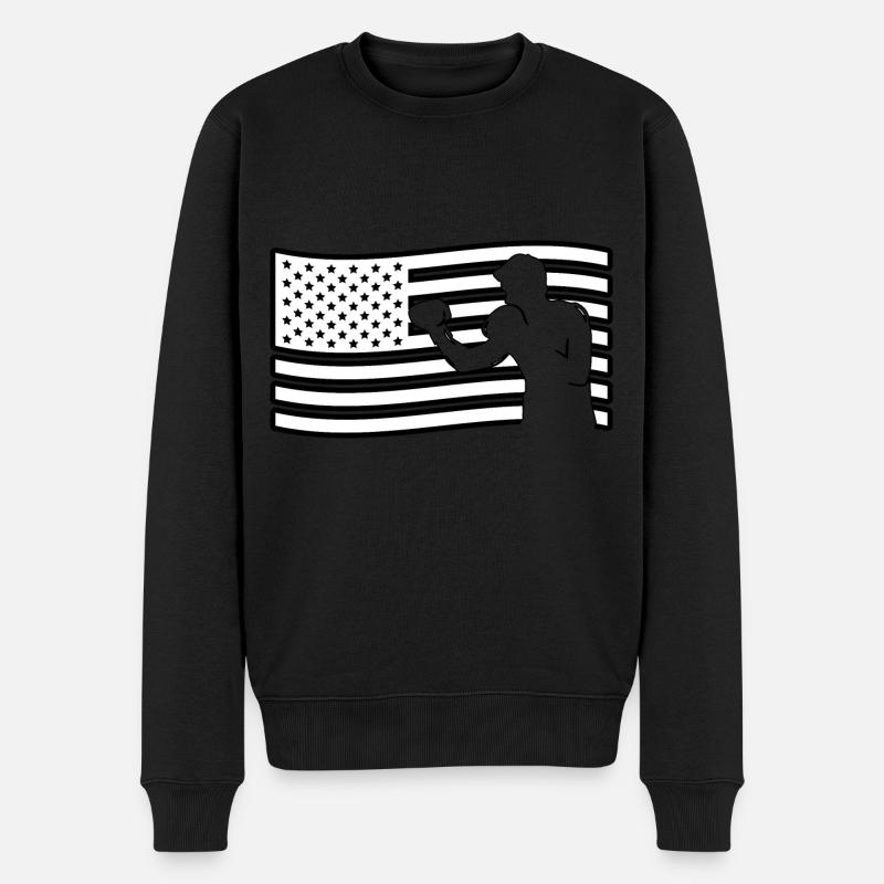 Boxen - Männer Premium Bio Pullover - Schwarz