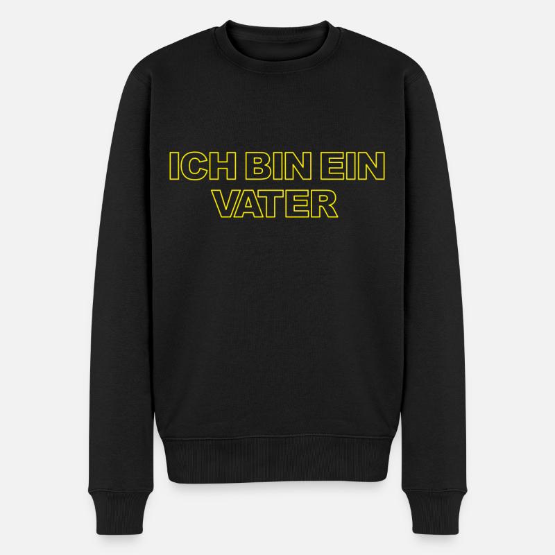 Vatertag für den Papa Wars Vater Star Mann Männer - Männer Premium Bio Pullover - Schwarz