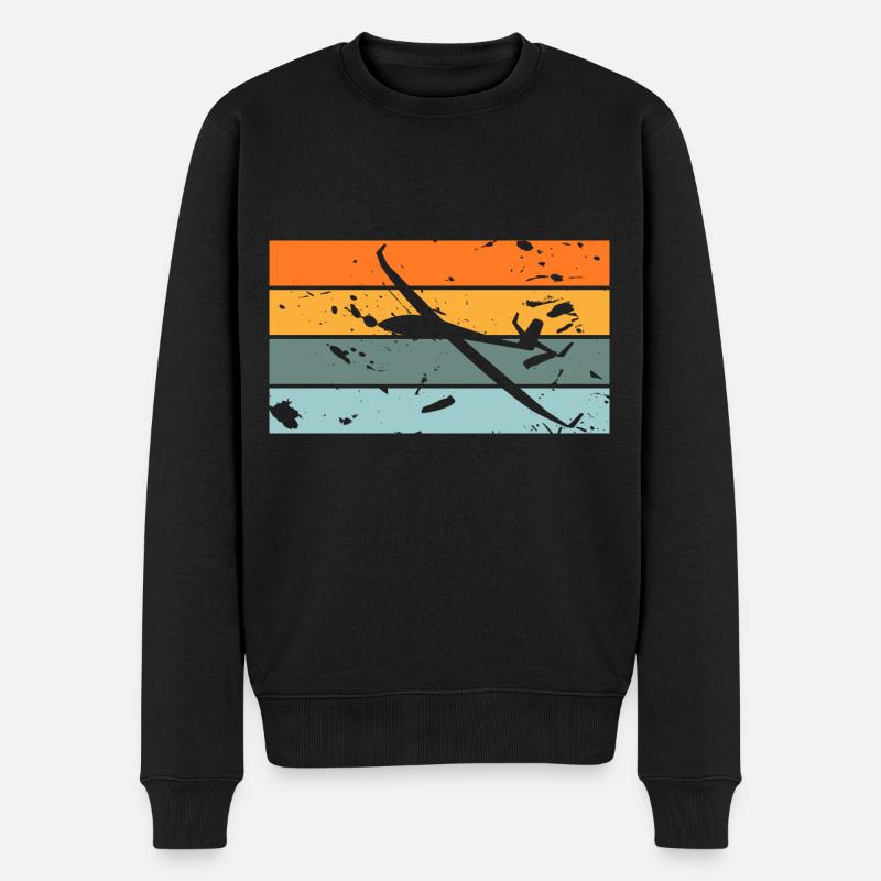 Segelfliegen - Männer Premium Bio Pullover - Schwarz