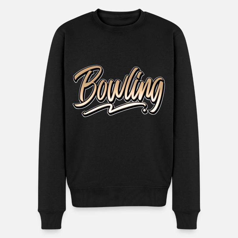 Bowling - Pull Premium bio Homme - noir