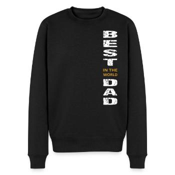Best Dad In The World - Männer Premium Bio Pullover - Schwarz - Vorne - Nico (187cm)