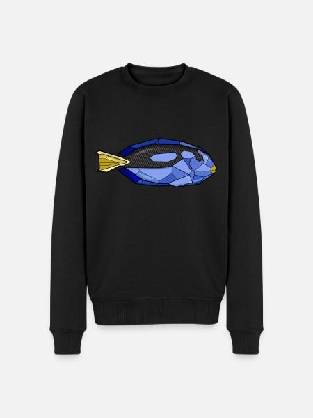 Geometric doctor fish - Men's Premium Organic Jumper - black