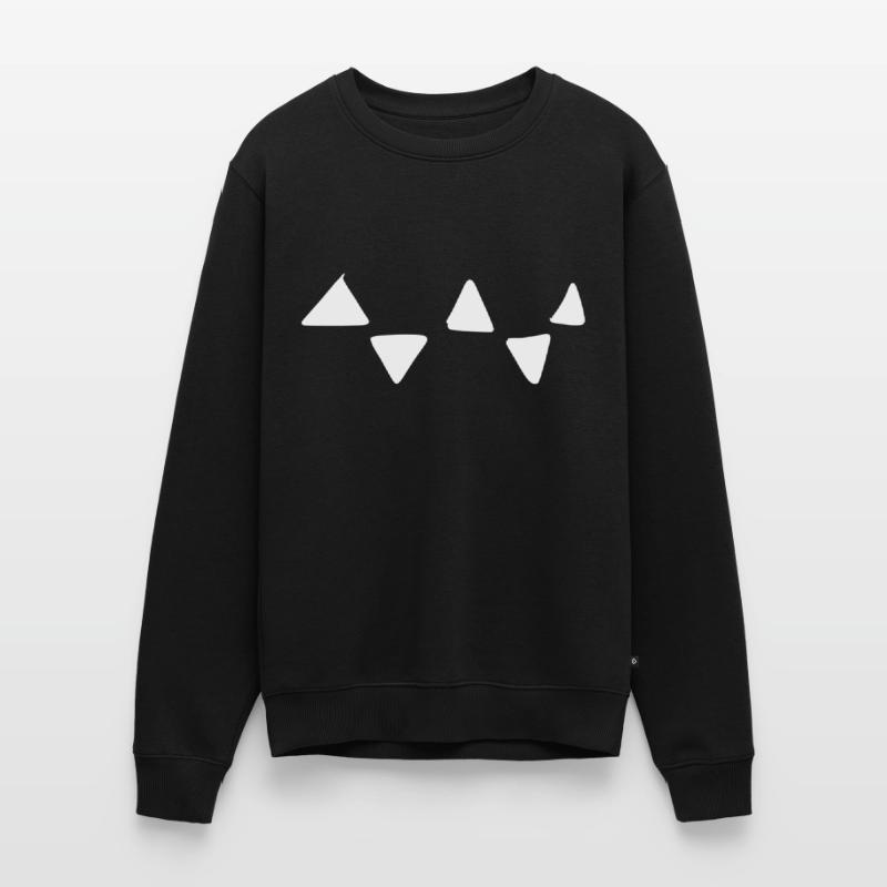 Triangular Pattern Triangular Shapes Men's Premium Organic Jumper