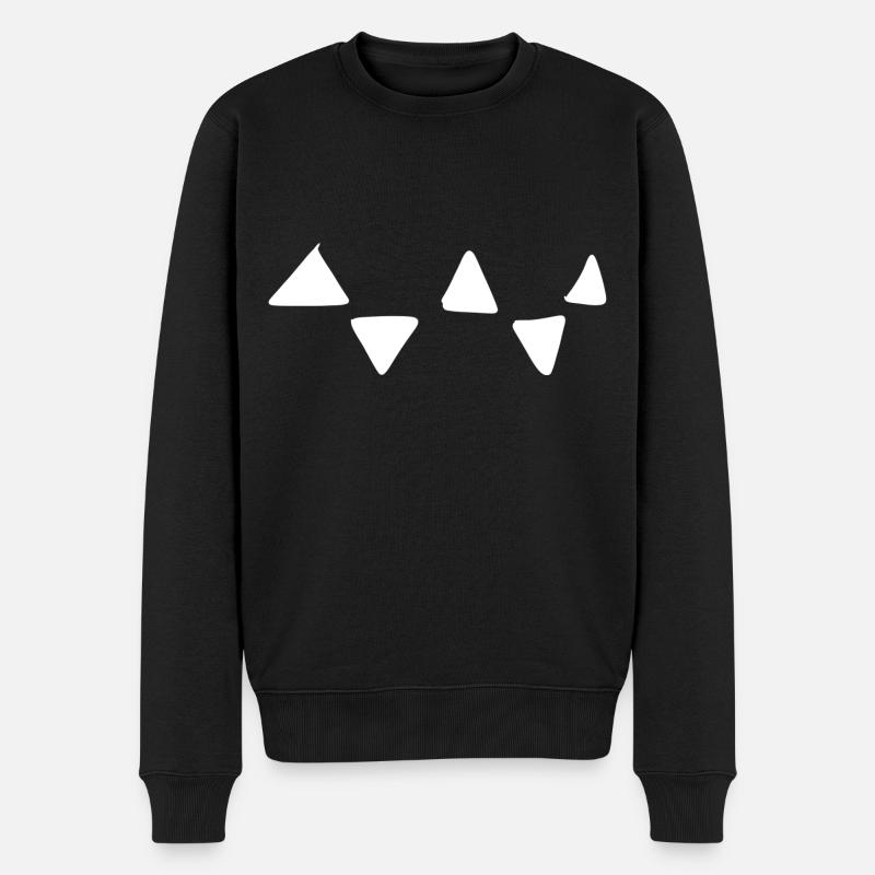 Triangular Pattern Triangular Shapes - Men's Premium Organic Jumper - black