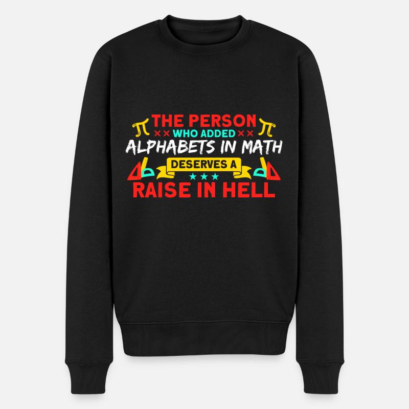 Math Mathematics Science Math Gift - Men's Premium Organic Jumper - black