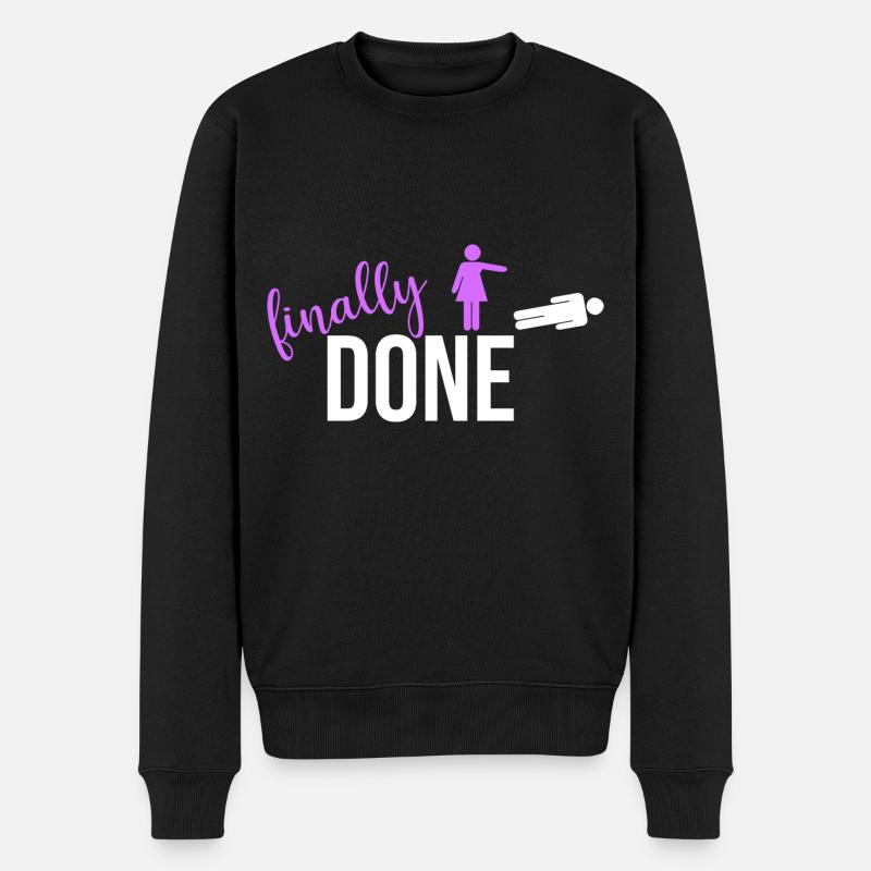 Divorces divorce - Pull Premium bio Homme - noir