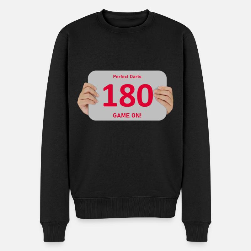180 - Männer Premium Bio Pullover - Schwarz