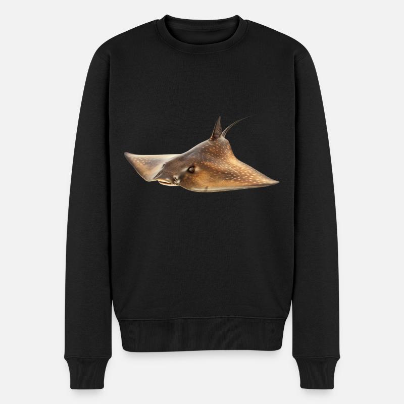 Stachelrochen - Männer Premium Bio Pullover - Schwarz