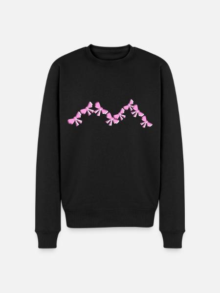 loop symbol fly angular pink - Men's Premium Organic Jumper - black