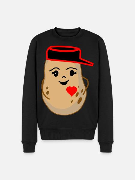 Hearty Potato Potato Vegetable Fantasy - Men's Premium Organic Jumper - black