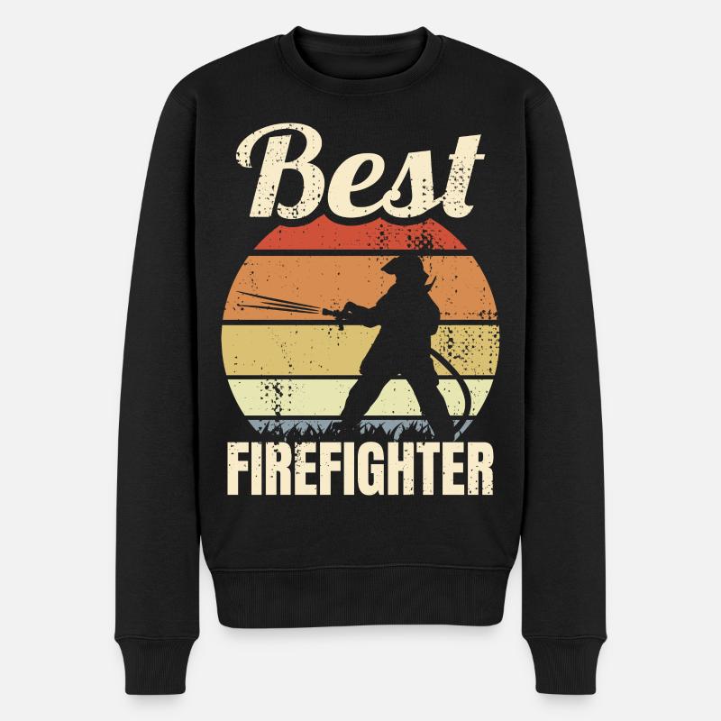 Grand pompier - Pull Premium bio Homme - noir