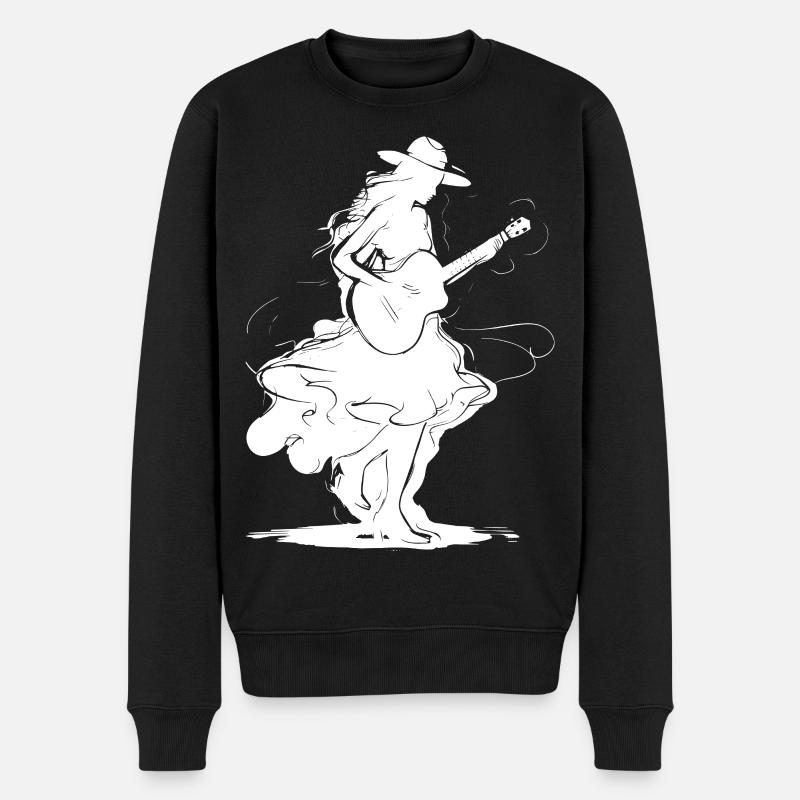 Fille de guitare - Pull Premium bio Homme - noir