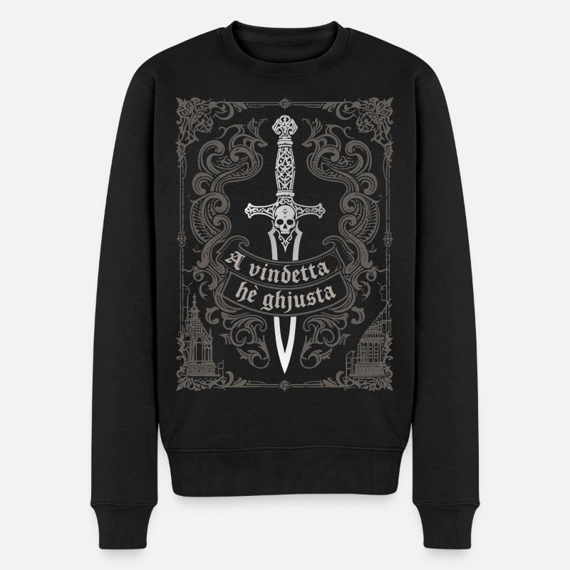 A vindetta hè ghjusta - Pull Premium bio Homme - noir