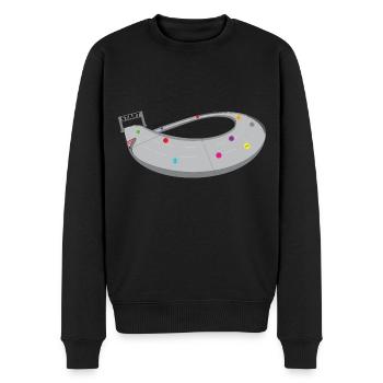 MARBLE RUN - Men's Premium Organic Jumper - black - Front - Nico (187cm)