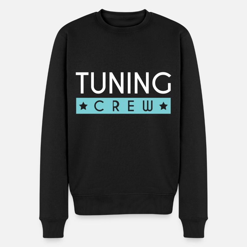Tuning Crew - Männer Premium Bio Pullover - Schwarz