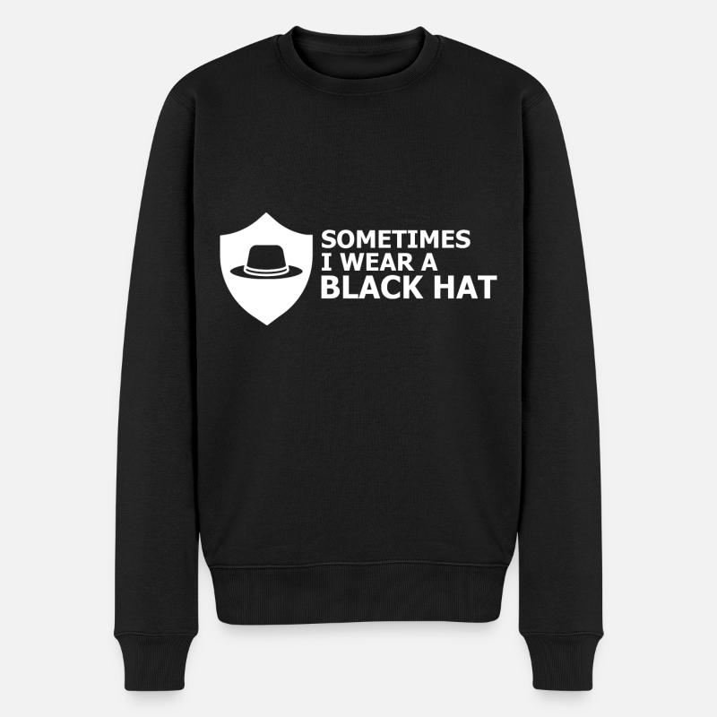 Conception de la cybersécurité pour les pirates informatiques et la cybersécurité - Pull Premium bio Homme - noir