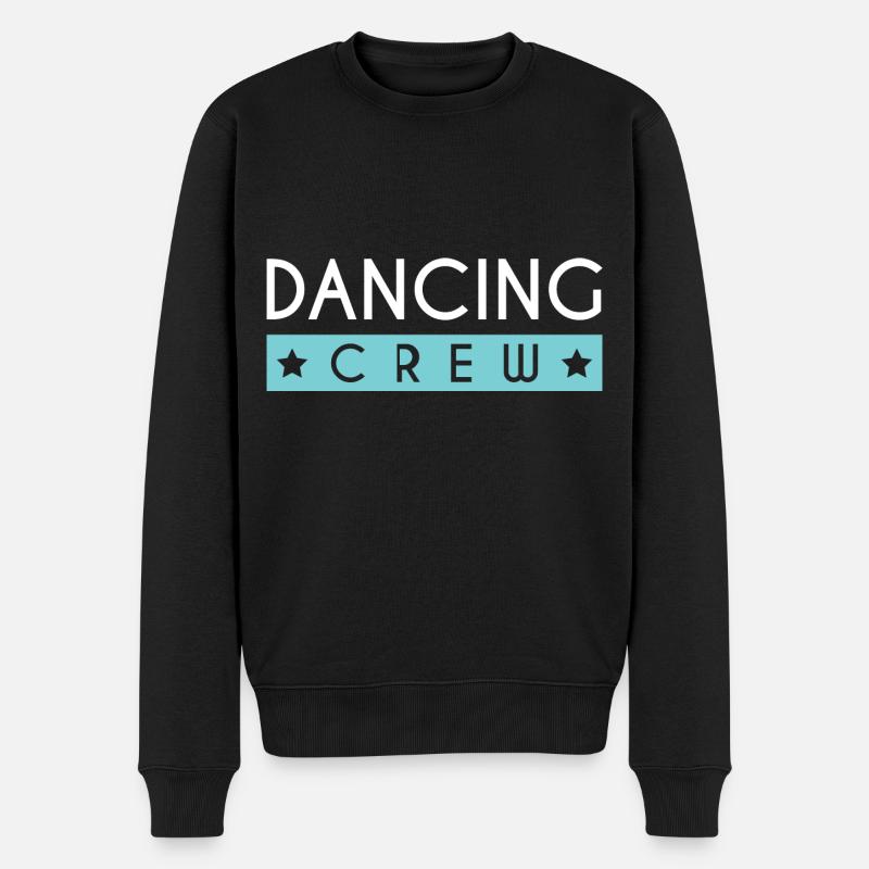 Dancing Crew - Männer Premium Bio Pullover - Schwarz