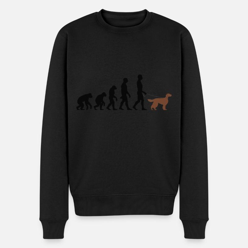 Setter irlandais - Pull Premium bio Homme - noir