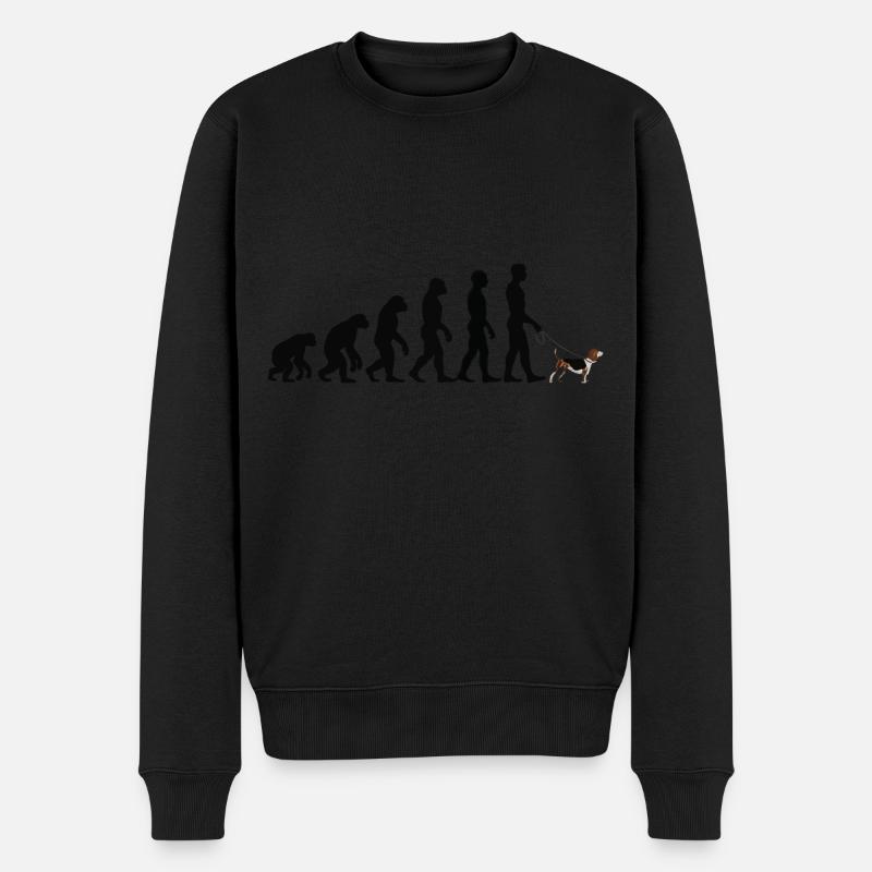 Beagle - Männer Premium Bio Pullover - Schwarz