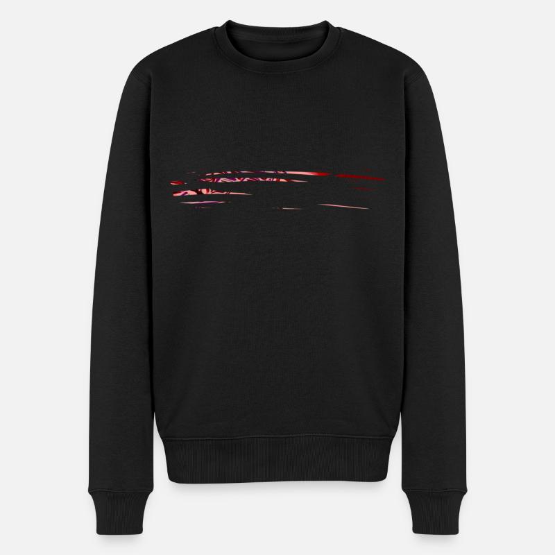 linien linie - Männer Premium Bio Pullover - Schwarz
