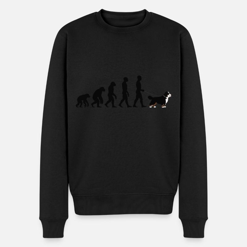 Berner Sennenhund - Männer Premium Bio Pullover - Schwarz