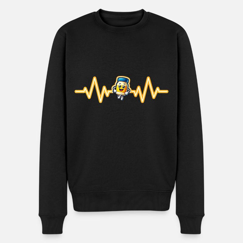 Mayonnaise - Männer Premium Bio Pullover - Schwarz