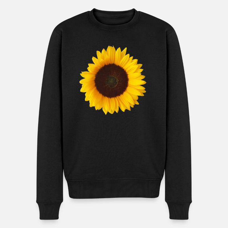 jaune tournesol - Pull Premium bio Homme - noir