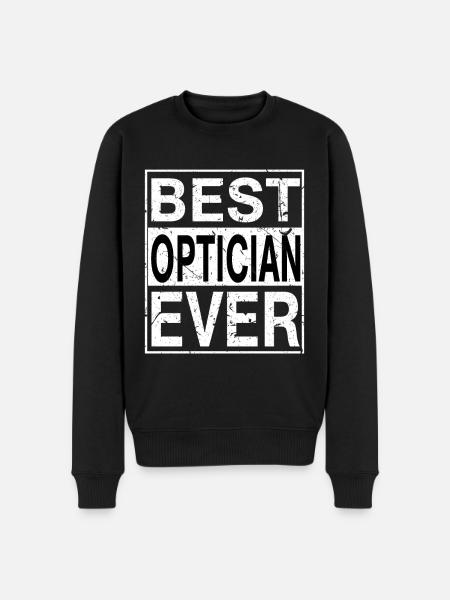 Best Optician Ever Optician Gift - Men's Premium Organic Jumper - black