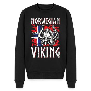Norvège Viking Norman normands Guerriers - Pull Premium bio Homme - noir - Devant - Nico (187cm)