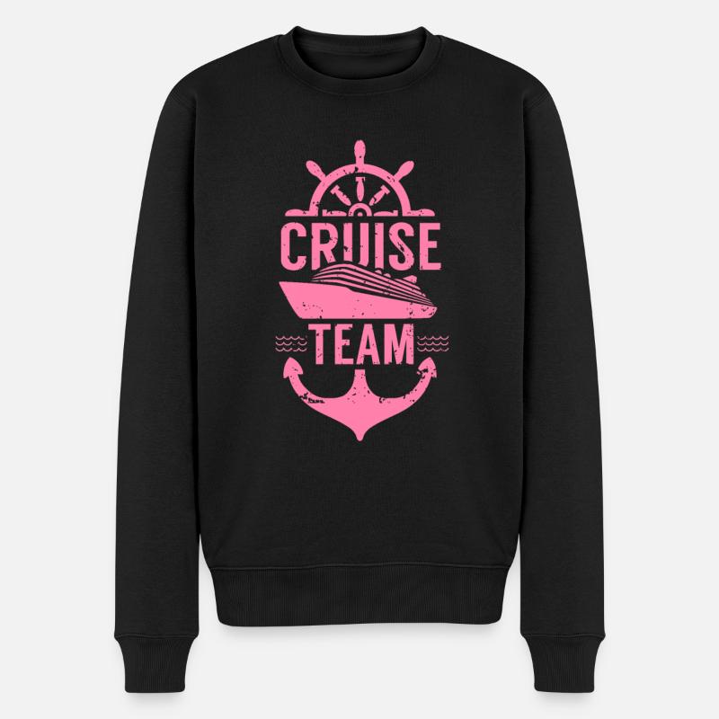 Team Kreuzfahrtreise Reisender Kreuzfahrt Kapitän - Männer Premium Bio Pullover - Schwarz