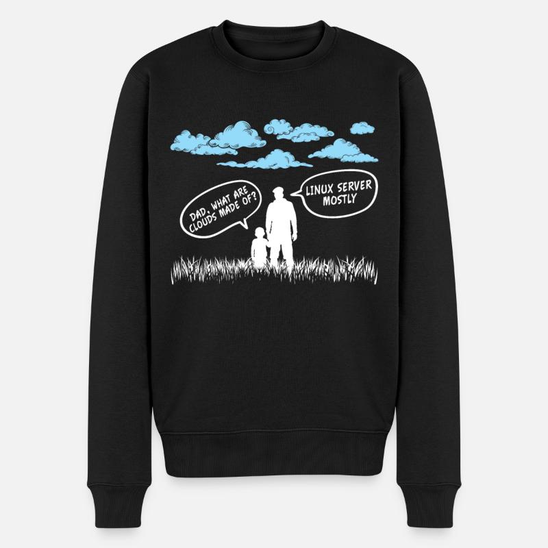 Cloud Linux Server Coder - Men's Premium Organic Jumper - black