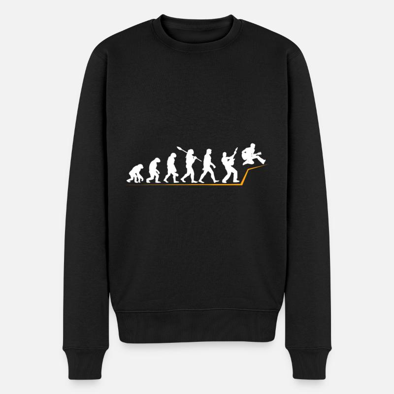 Gitarre - Männer Premium Bio Pullover - Schwarz