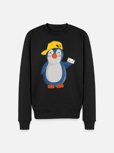 Postman Postman Postman Funny Pingu - Men's Premium Organic Jumper - black