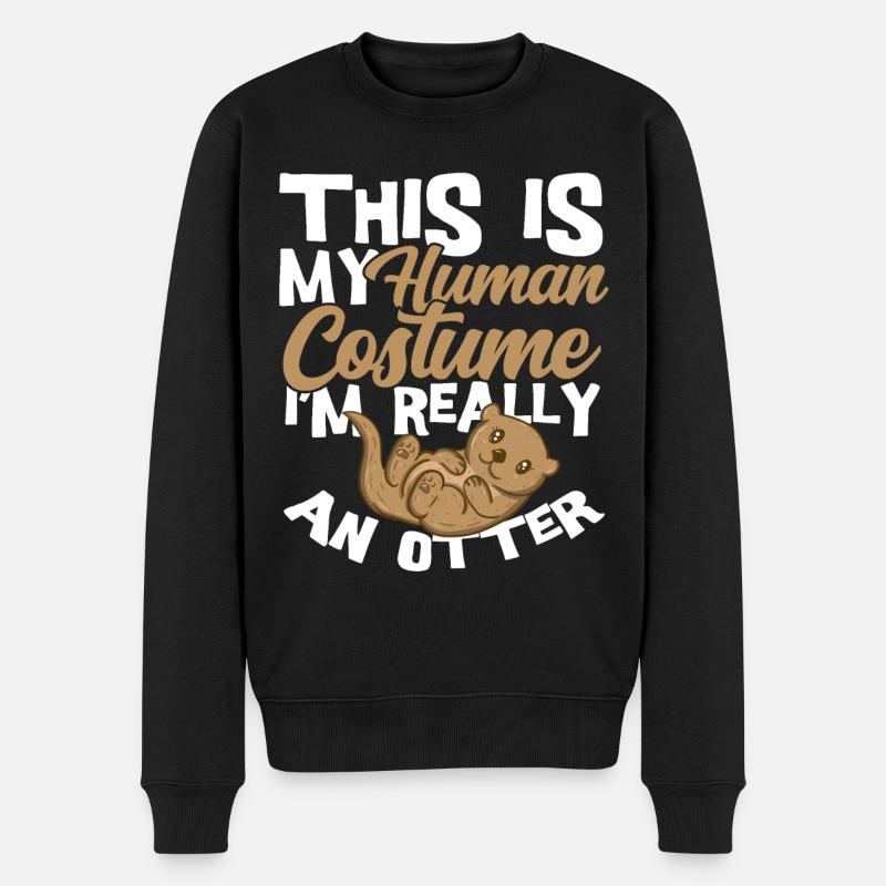 loutre - Pull Premium bio Homme - noir