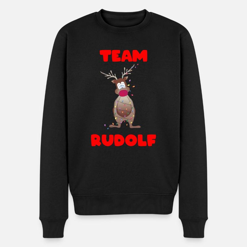 Equipe Rudolf - Noël - Noël - Pull Premium bio Homme - noir