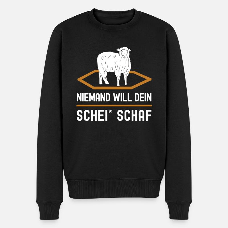 Siedler Schaf Brettspiel Freunde Geschenk - Männer Premium Bio Pullover - Schwarz