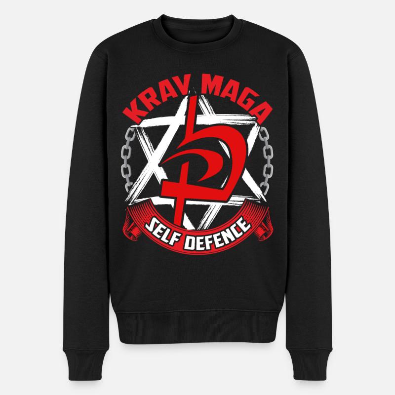 Autodéfense d'arts martiaux Krav Maga - Pull Premium bio Homme - noir