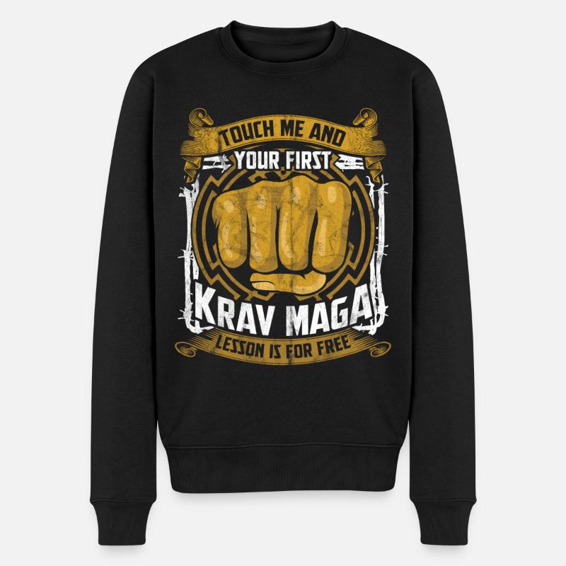 Krav Maga - Pull Premium bio Homme - noir