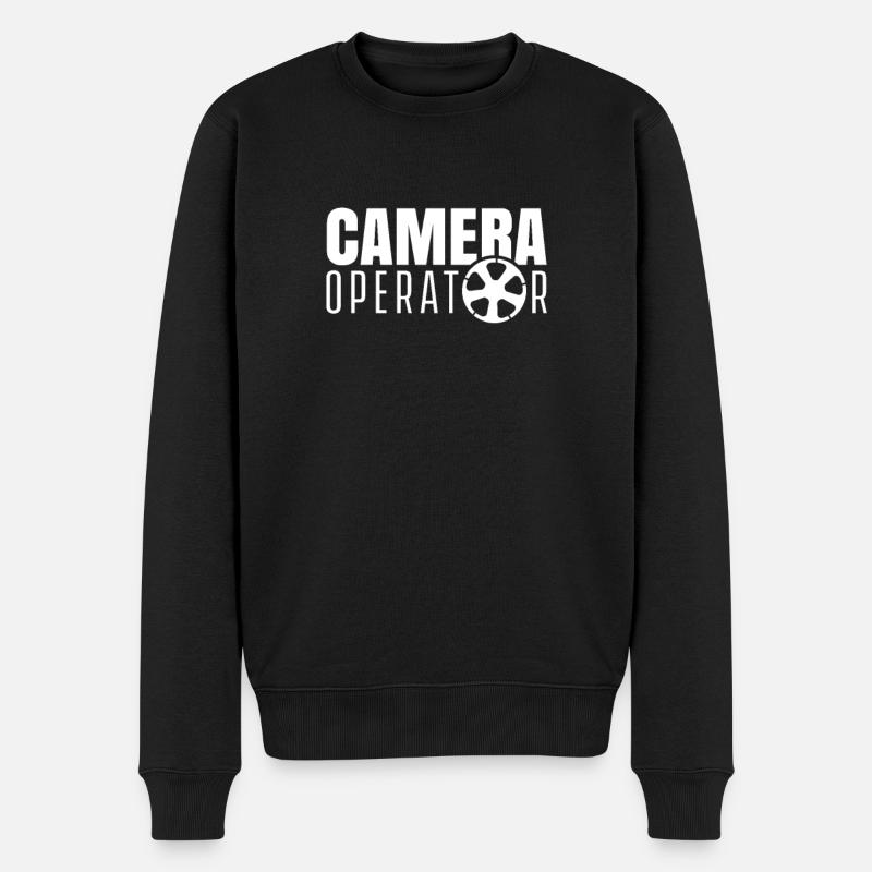 Kameramann Videographie Kamera Kamerafrau Beruf - Männer Premium Bio Pullover - Schwarz