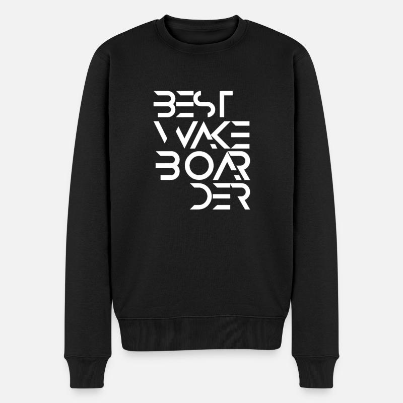 Bester Wakeboarder Wasser Wakeboarden Wakeboard - Männer Premium Bio Pullover - Schwarz