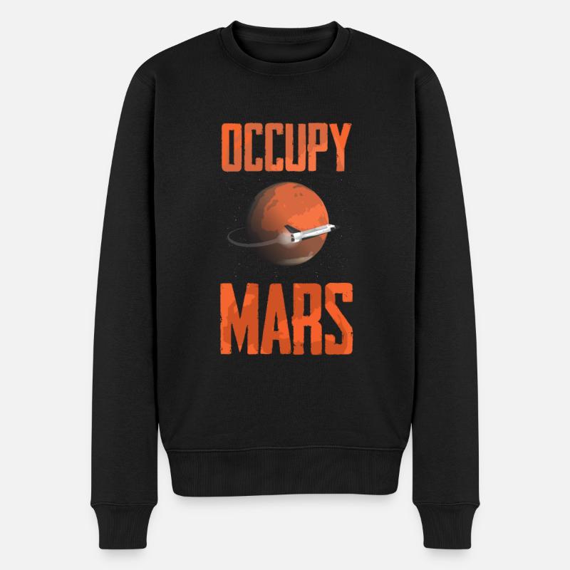 Mars - Männer Premium Bio Pullover - Schwarz