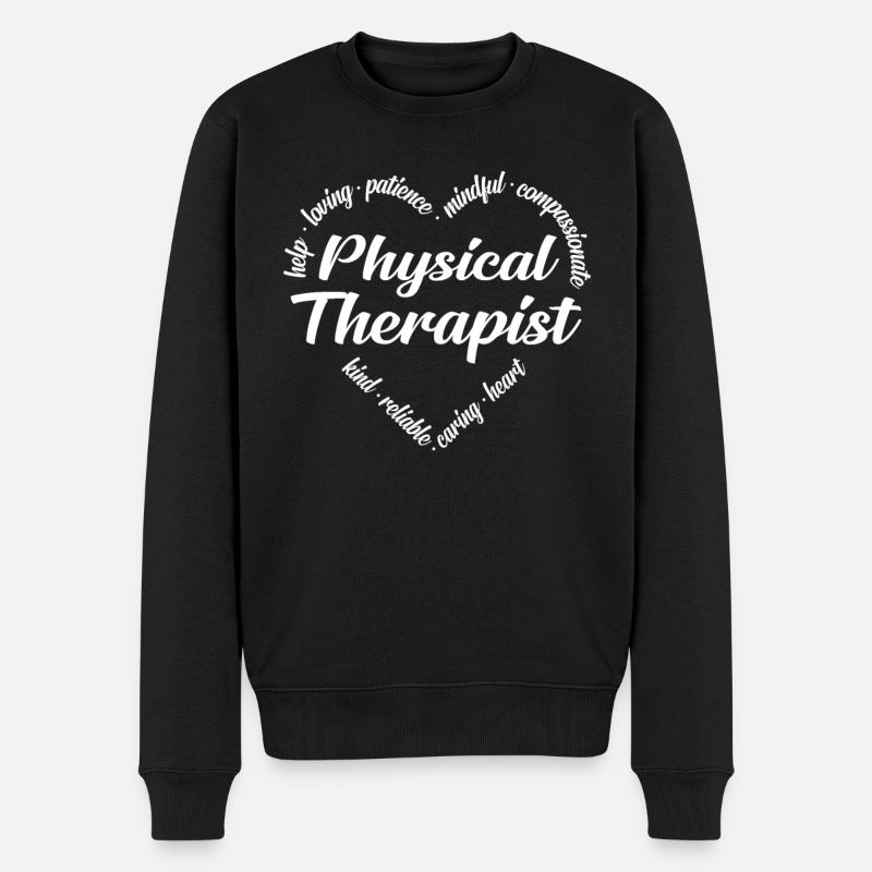 Physiotherapeut - Männer Premium Bio Pullover - Schwarz