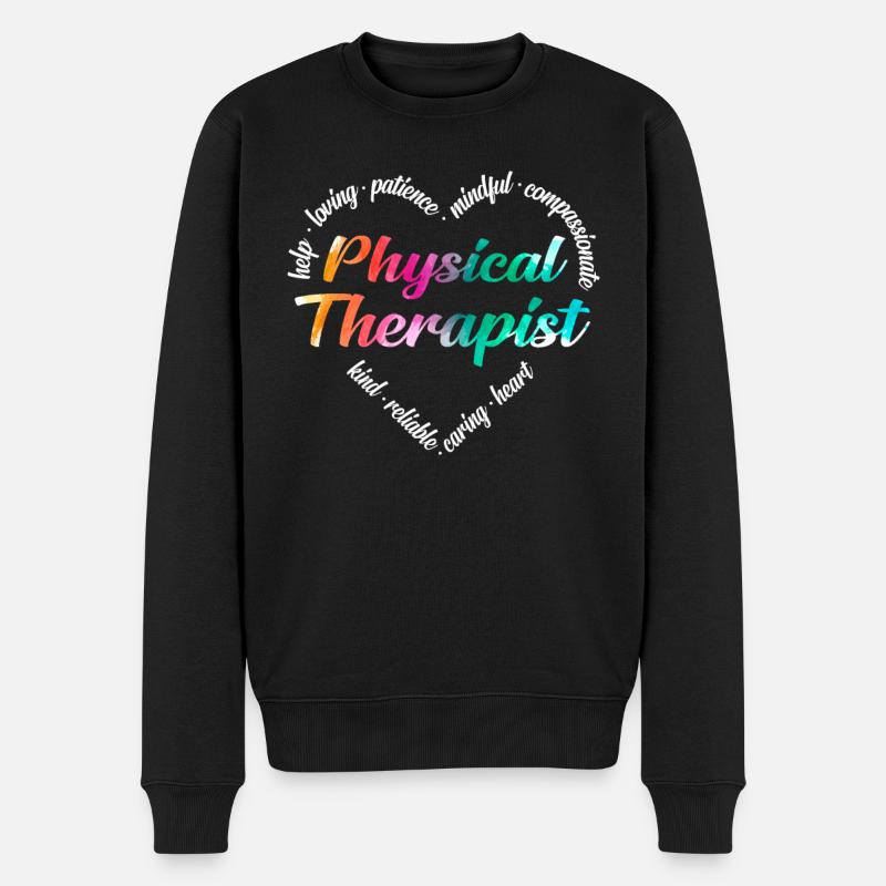 Physiotherapeut - Männer Premium Bio Pullover - Schwarz