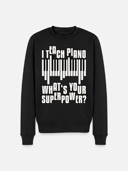 Klavierlehrer - Männer Premium Bio Pullover - Schwarz