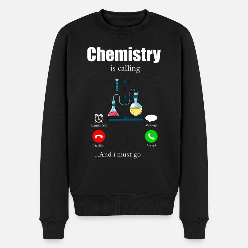 Chemie Periodensystem Molekül Atom Biochemie - Männer Premium Bio Pullover - Schwarz