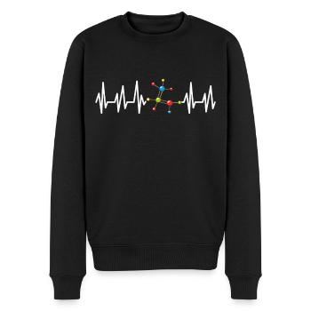 Chemie - Männer Premium Bio Pullover - Schwarz - Vorne - Nico (187cm)