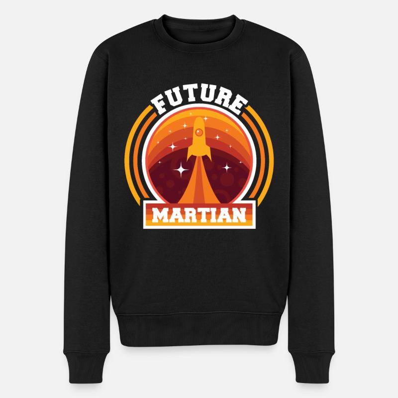 Mars - Männer Premium Bio Pullover - Schwarz